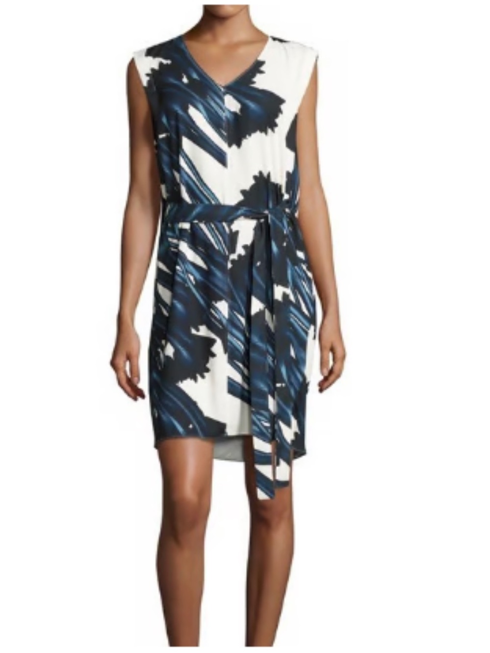 Halston Heritage Ink Print Dress Size 12